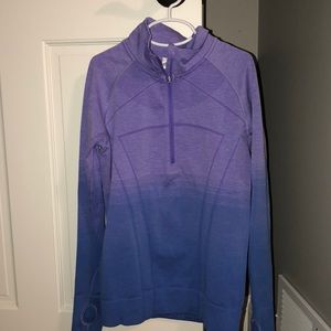 Ivivva blue and purple half-zip sweatshirt